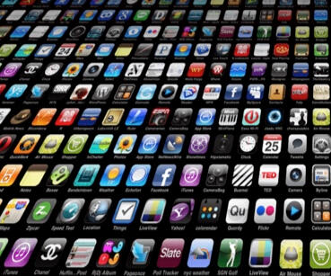 App icons lined up next to each other
