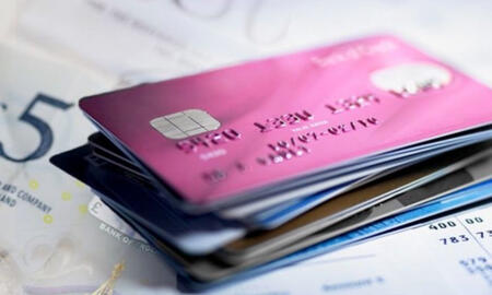 Stack of credit cards